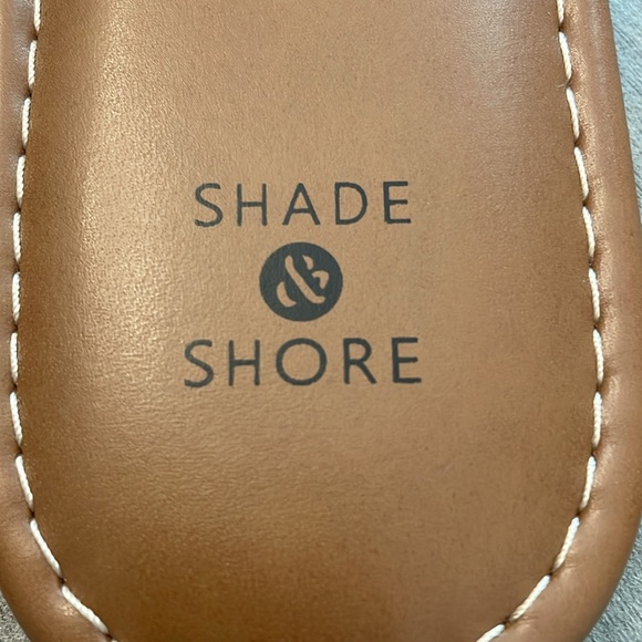 Shade & Shore Blue and White Tie Dye Clouds Slip On Fabric Sandals Flats New 7 - Picture 4 of 10